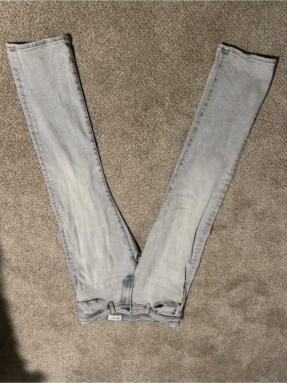 Nordstrom Light Gray Slim Straight Jeans